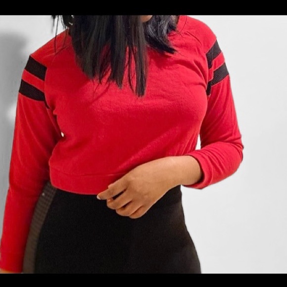 LONG SLEEVED TOP | CROP TOP - Picture 3 of 3